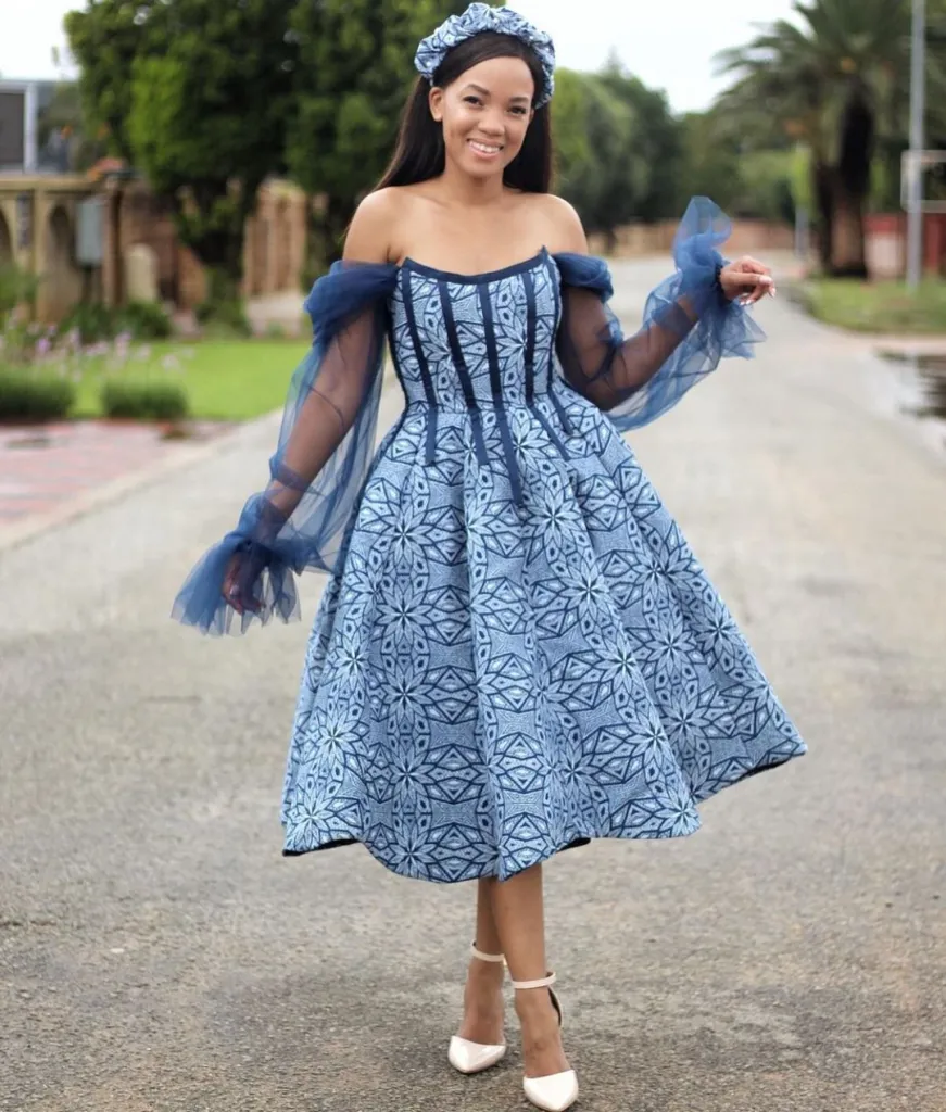 Shweshwe Dresses For Makoti – Makoti Shweshwe