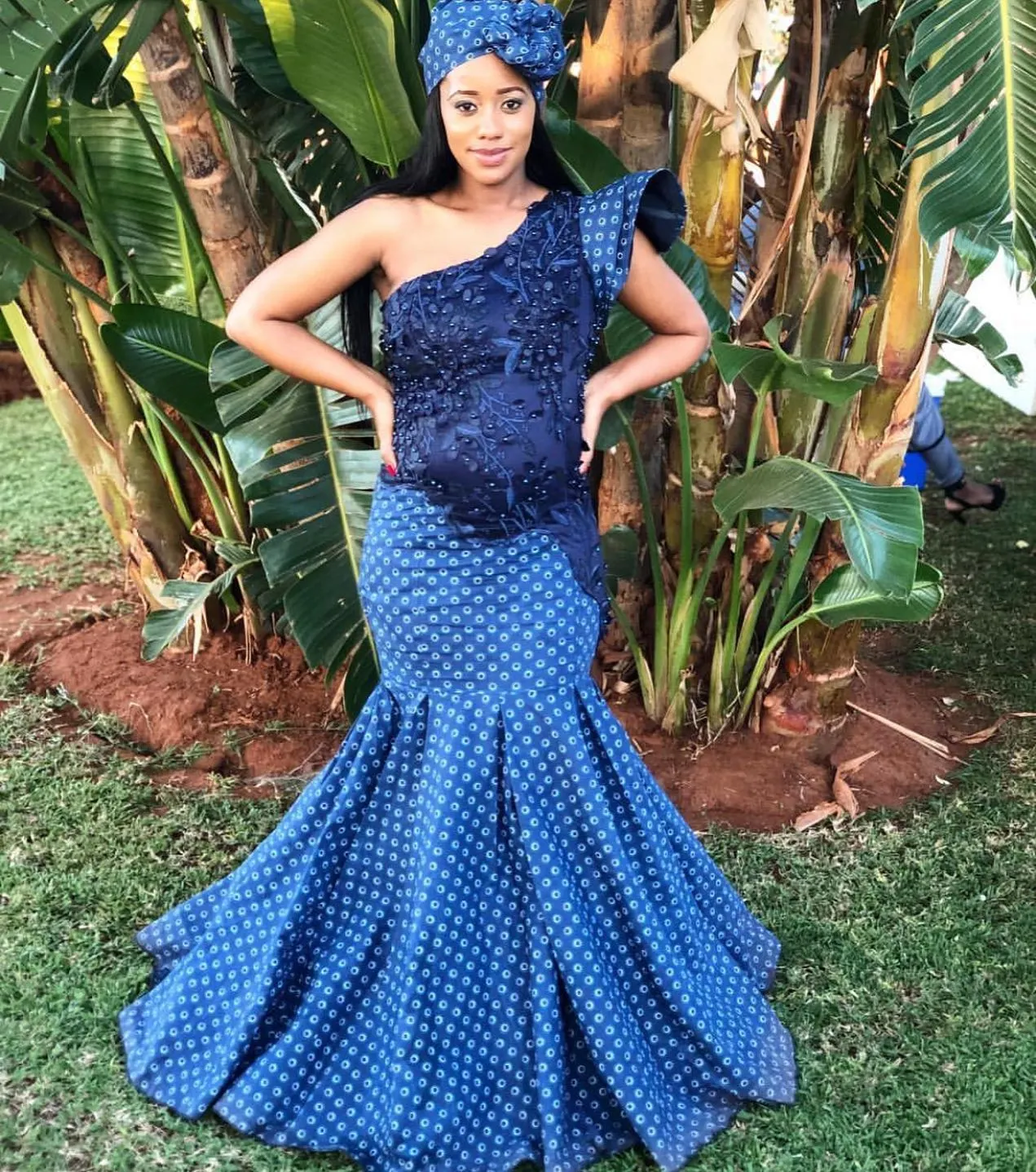 Shweshwe Royalty: Inspired By Celebrity Takes On The Shweshwe Dress 2024