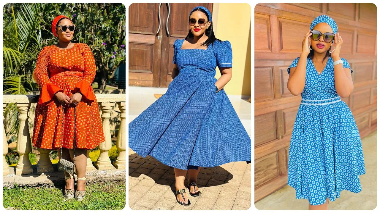 Shweshwe Royalty: Inspired By Celebrity Takes On The Shweshwe Dress 2024