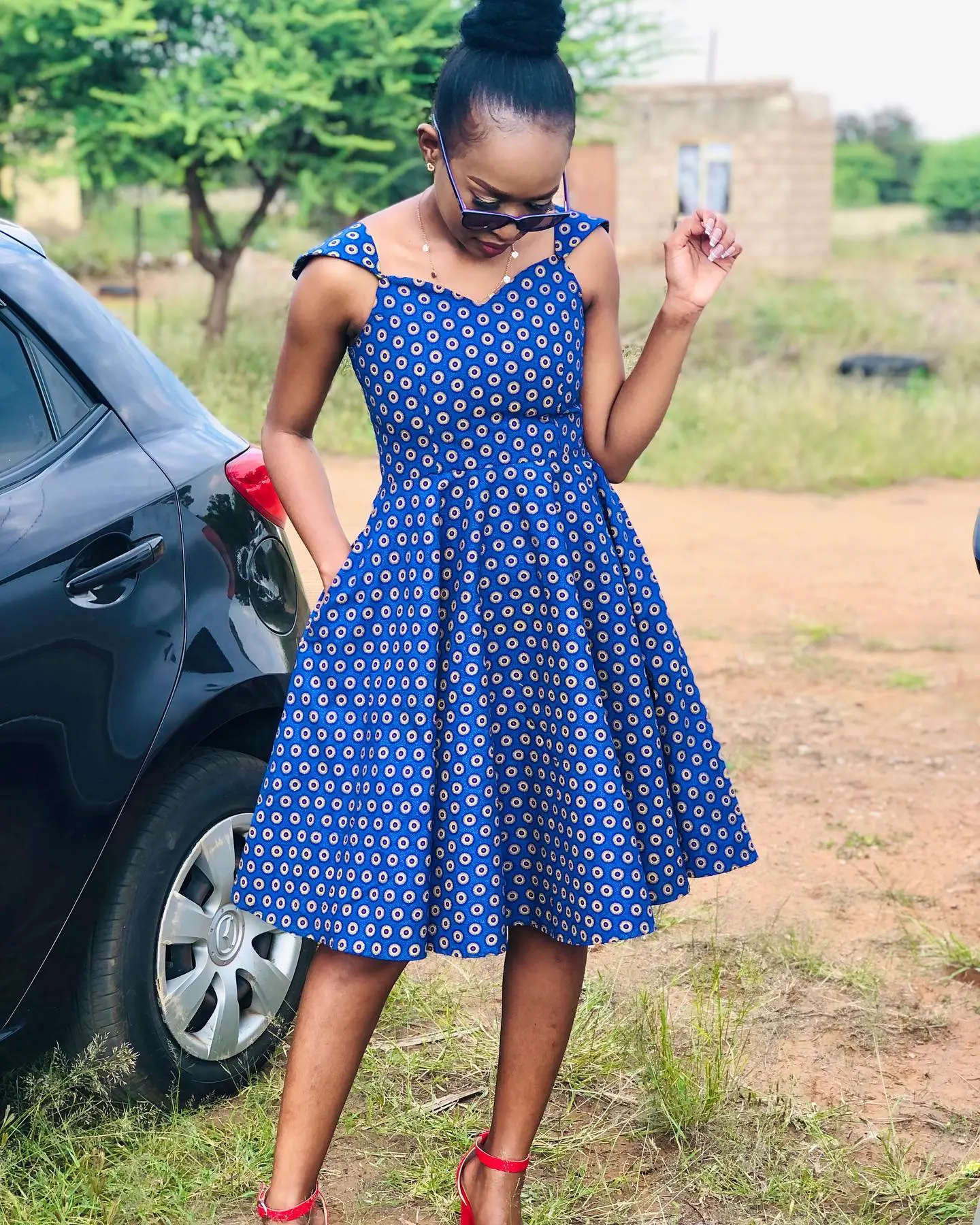 Shweshwe Royalty: Inspired By Celebrity Takes On The Shweshwe Dress 2024