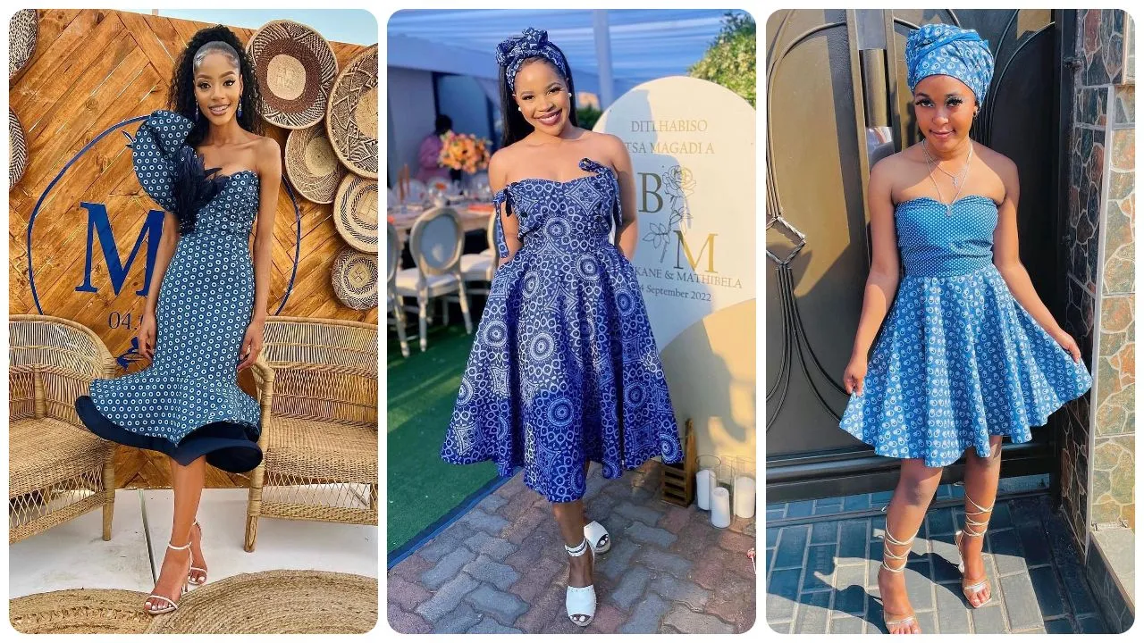 Latest Sotho Shweshwe Dresses for Makoti 2024