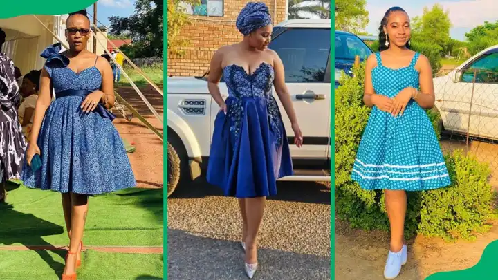 Latest Sotho Shweshwe Dresses for Makoti 2024