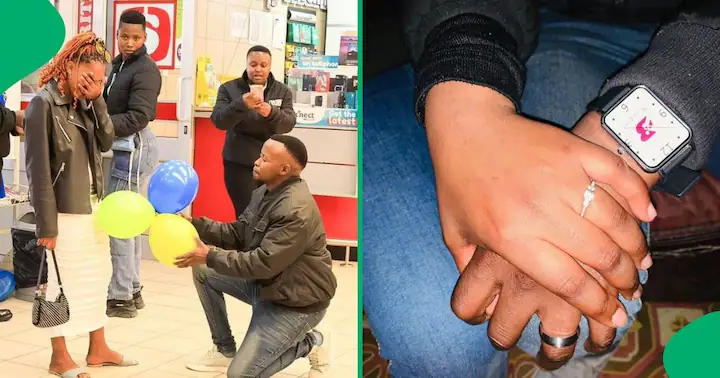 "This is Lovely": Mzansi Man Boldly Gets Down on 1 Knee at Shoprite as He Proposes to Bae