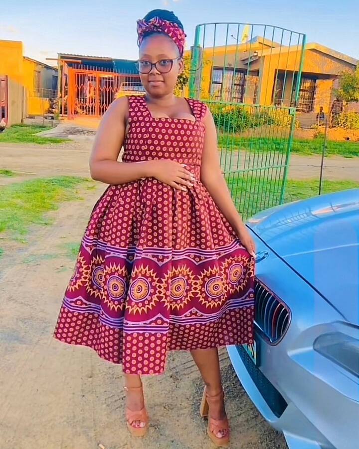 Latest Sotho Shweshwe Dresses for Makoti 2024