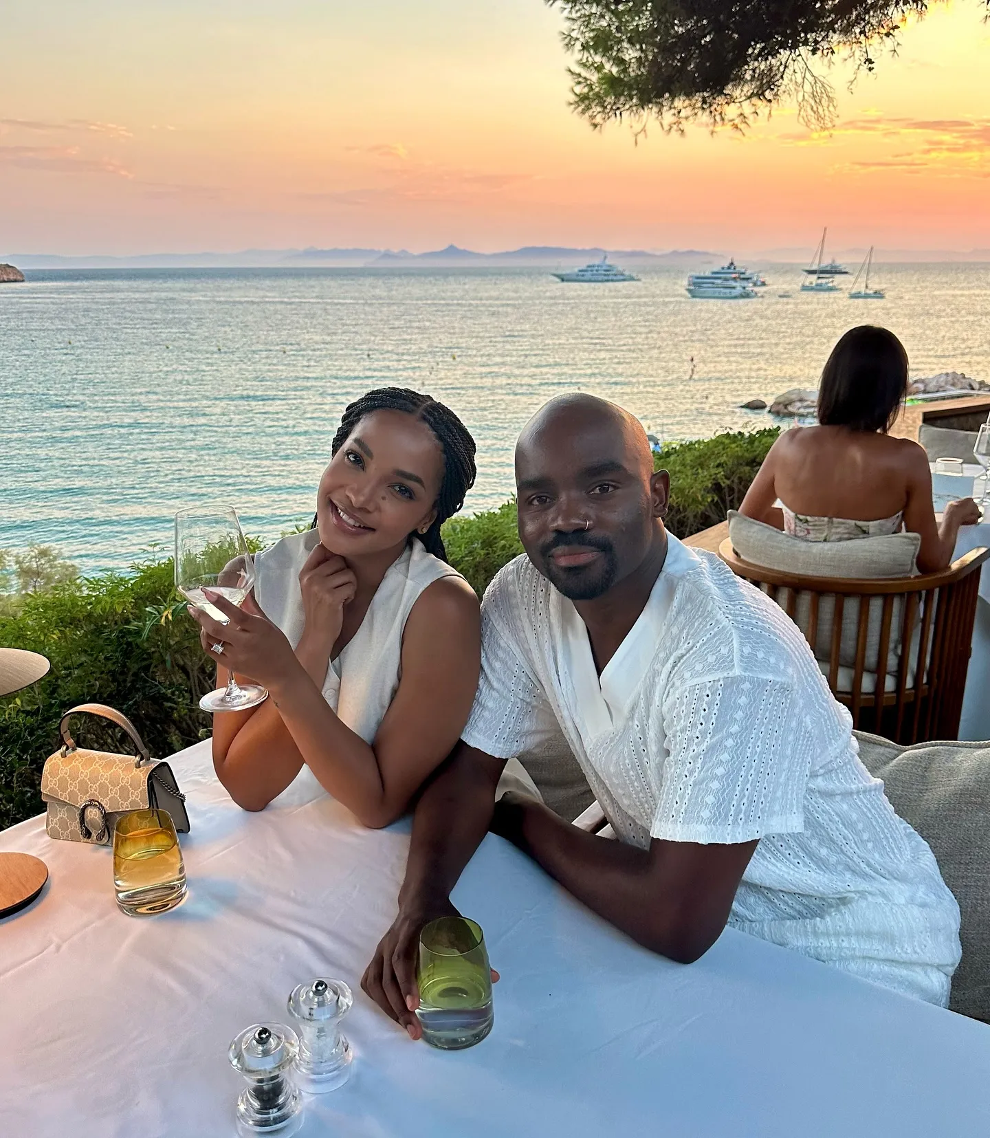 PICS: Inside Musa Mthombeni And Liesl Mthombeni’s 3rd-Anniversary Celebration In Greece